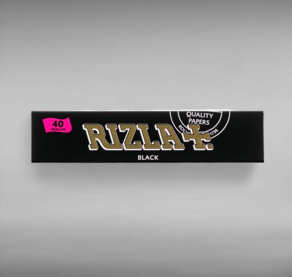 Paquet de feuilles slim RIZLA BLACK