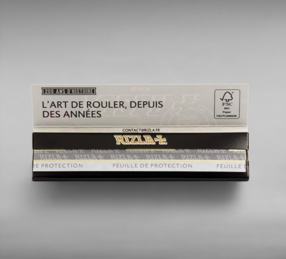 Paquet de feuilles slim RIZLA BLACK